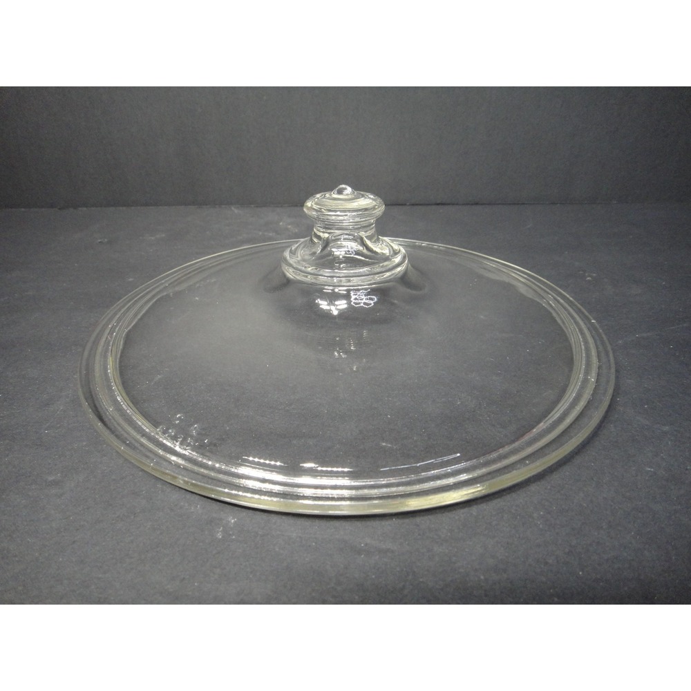 Vintage Corning Ware Pyrex Clear Glass Replacement Lid #623C 8 Inch Round VTG